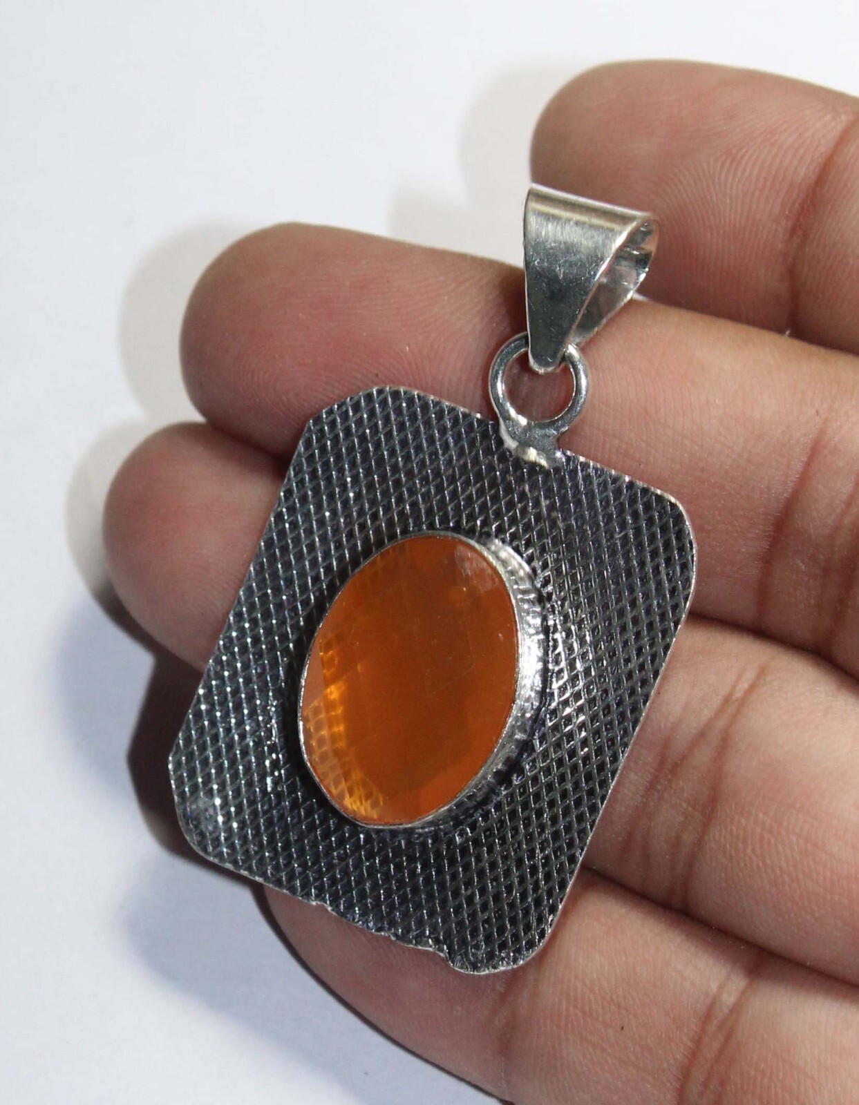 Hydro Onyx Oval Shape Handmade Gemstone Pendant Jewelry Pendant Size 1.5 Inches