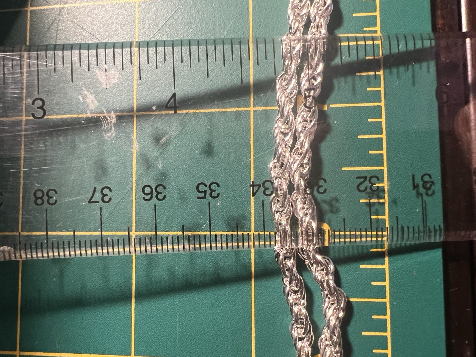 20” 4mm Silver Tone Rope Chain, 7.5” 4mm Rope Bracelet Fashion Jewelry.