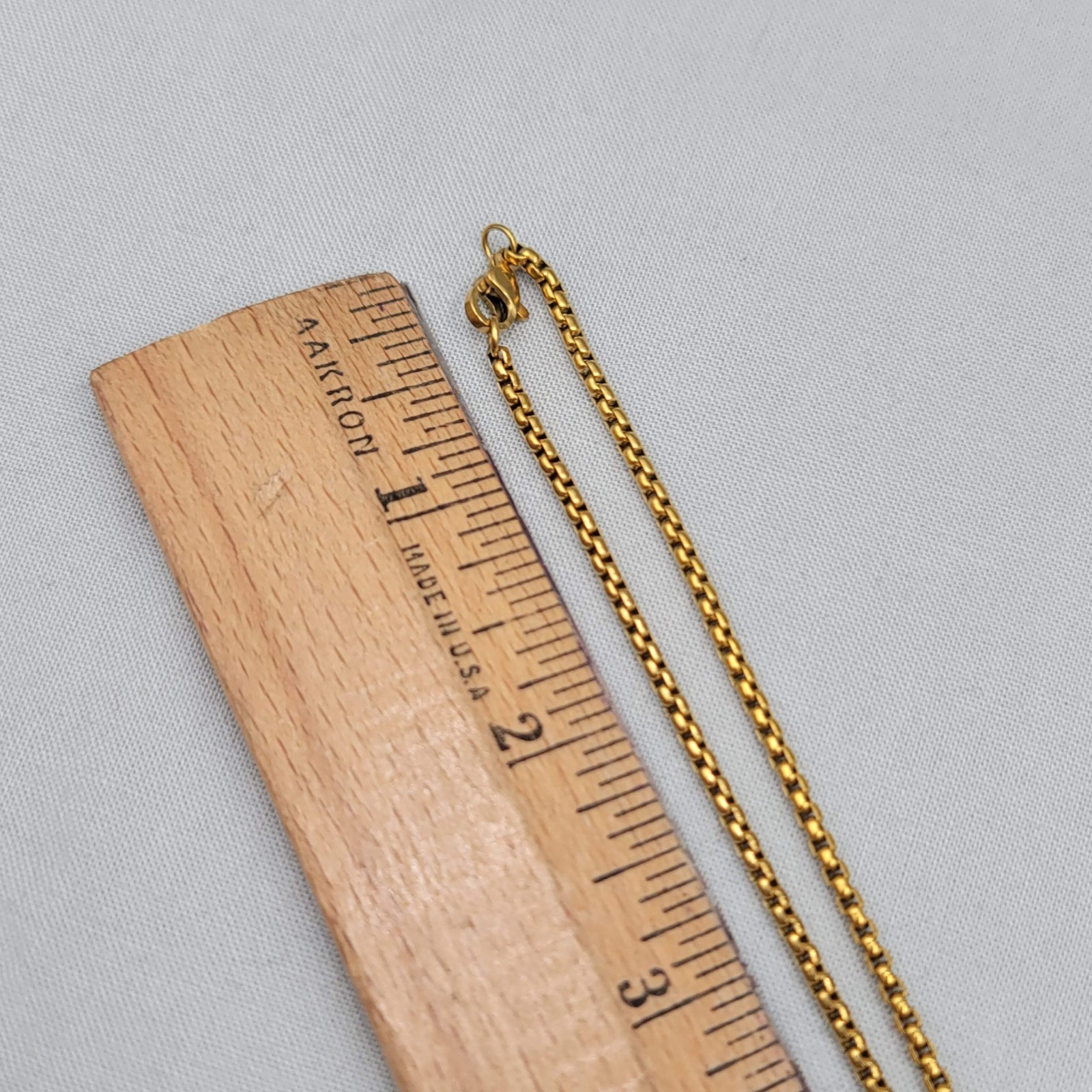 Cross Pendant Gold Plated Necklace Rolo Box Chain 24″ Unisex