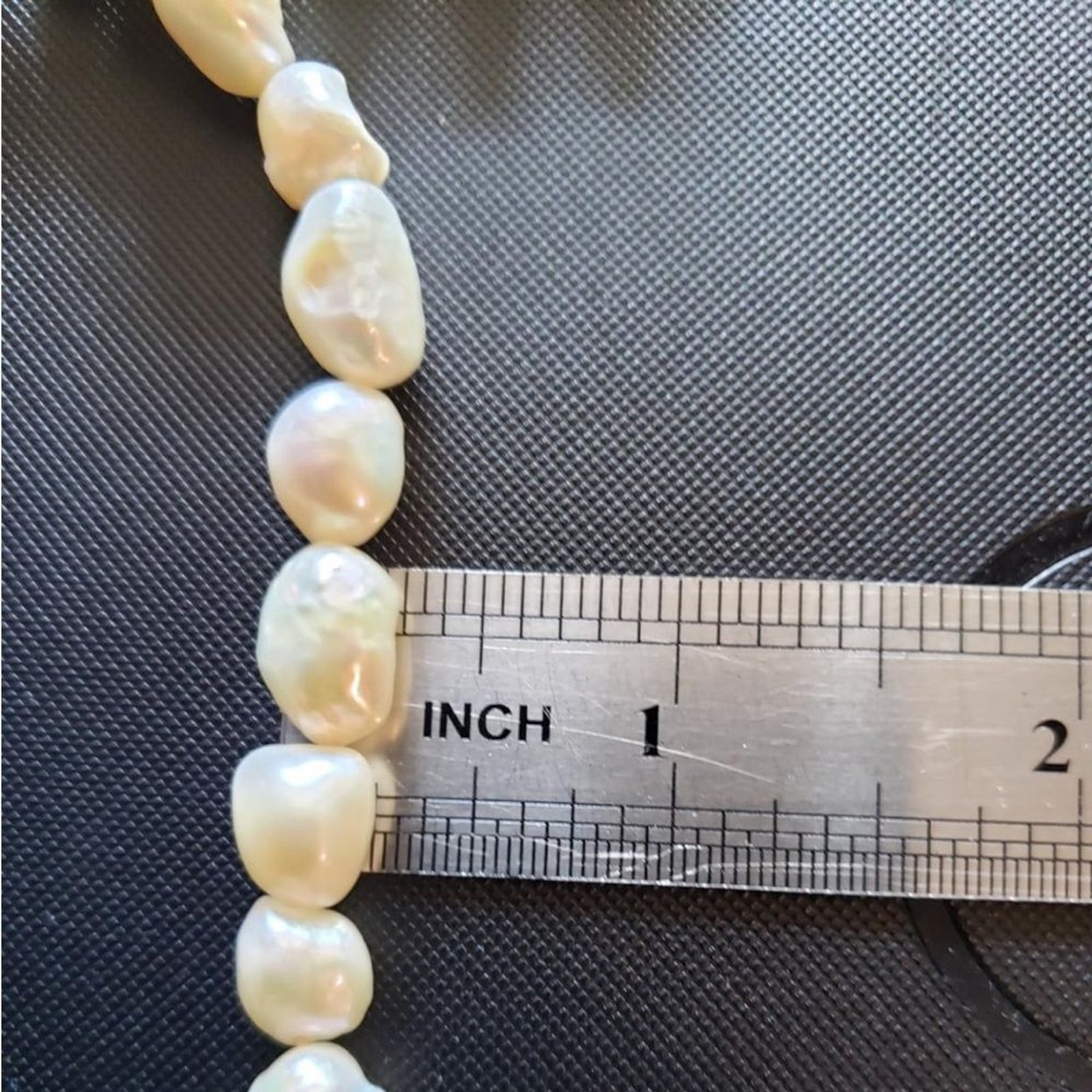 Freshwater Baroque Pearl Choker Necklace 8-12mm Genuine AAA Pearls Gold Clasp