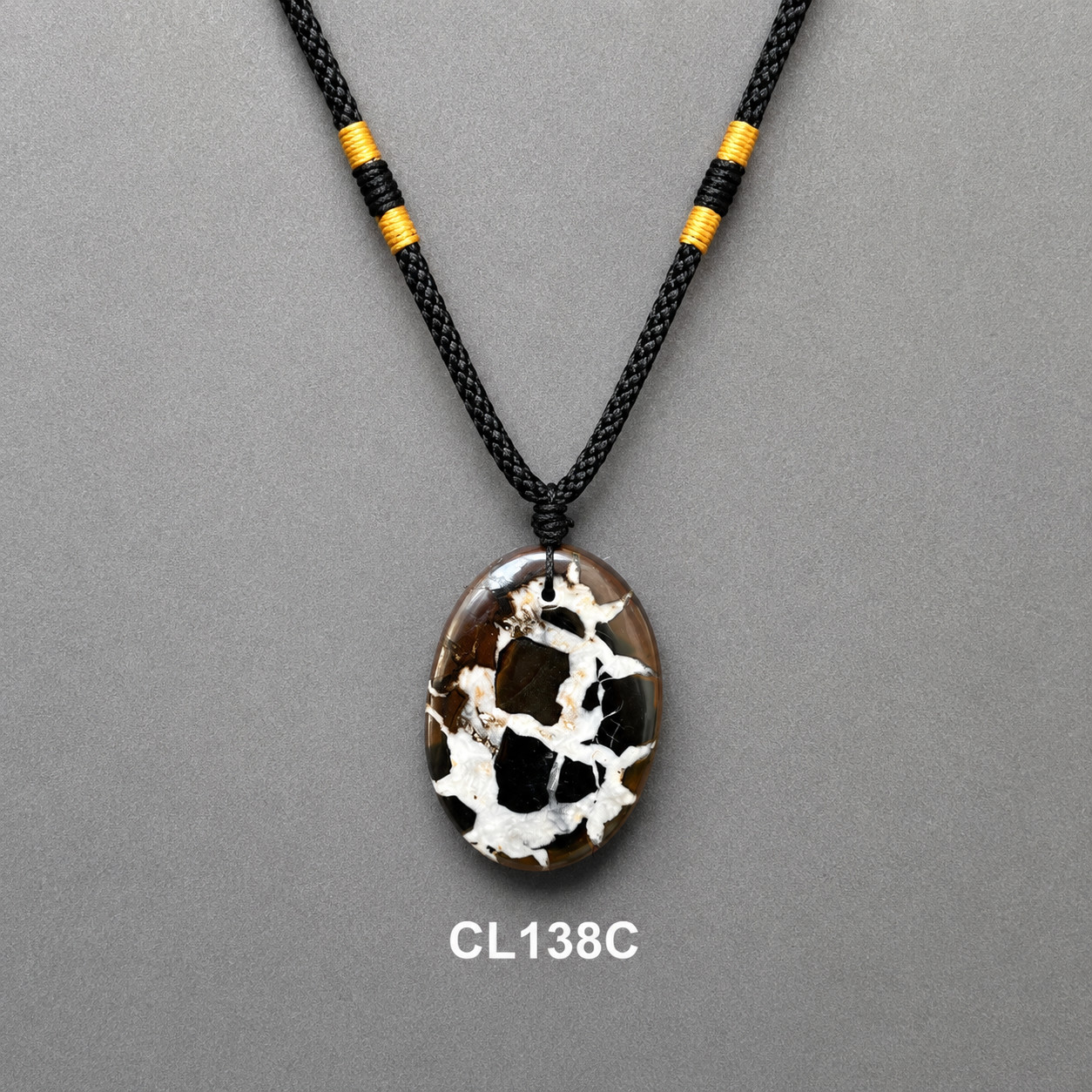 Natural Septarian Adjustable Necklace Premium Focal Hippo Jewelry Pendant