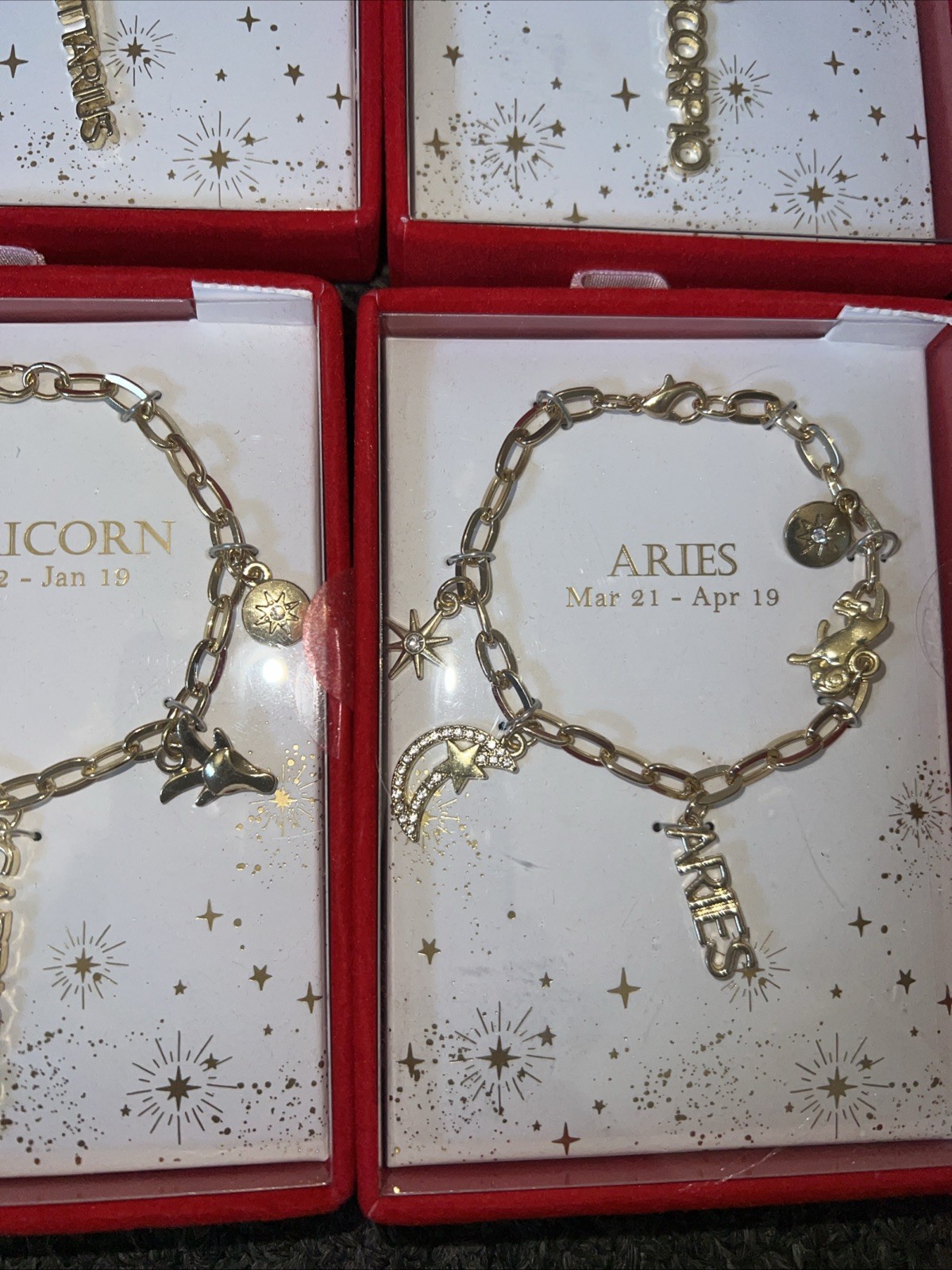 Zodiac ARIES Signs Pendant Jewelry Chain Necklace Bracelets Mixed Lot 10 NIB
