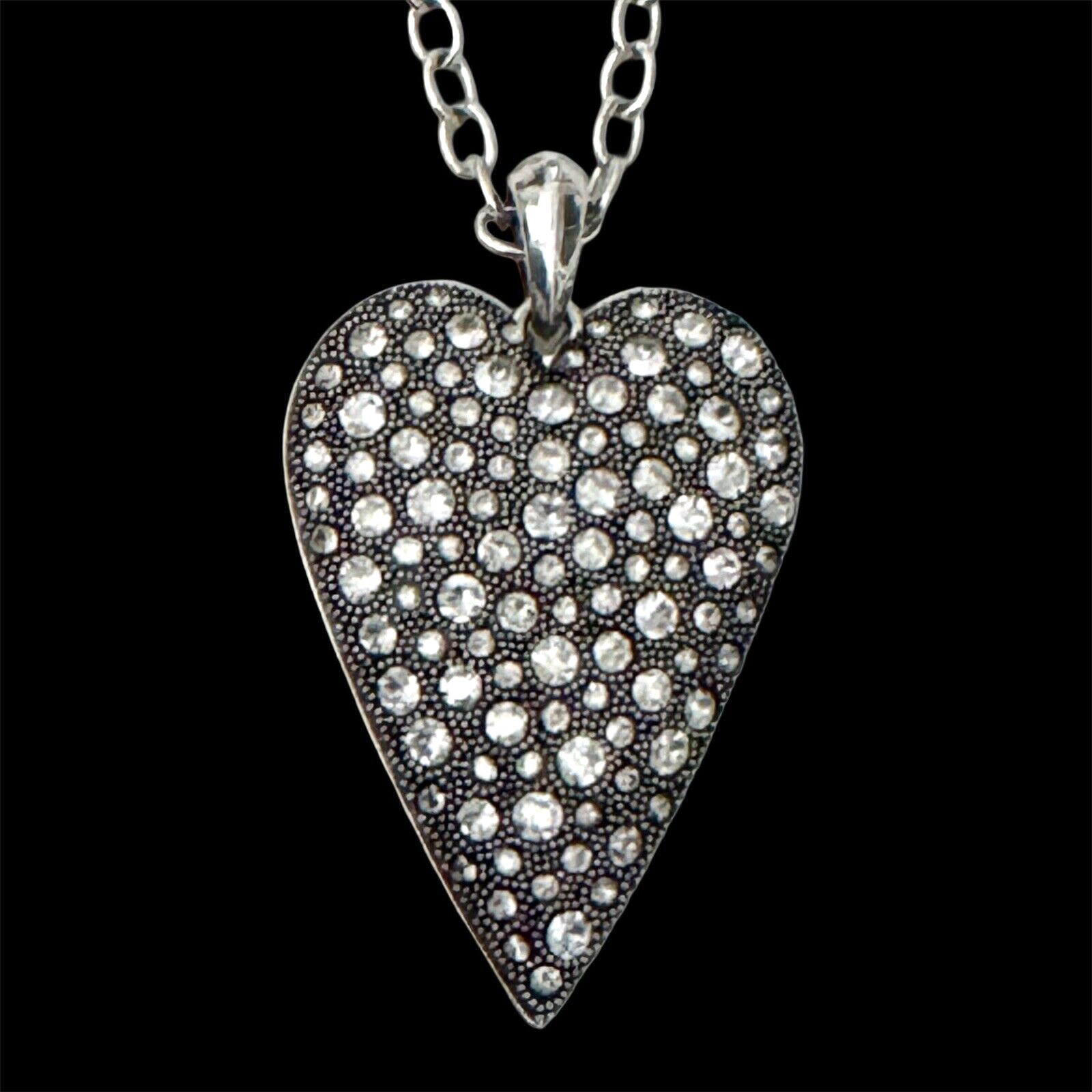 BRIGHTON Glisten Heart Necklace JM3761 MSRP $150 NWT Back Side Scratched C Photo