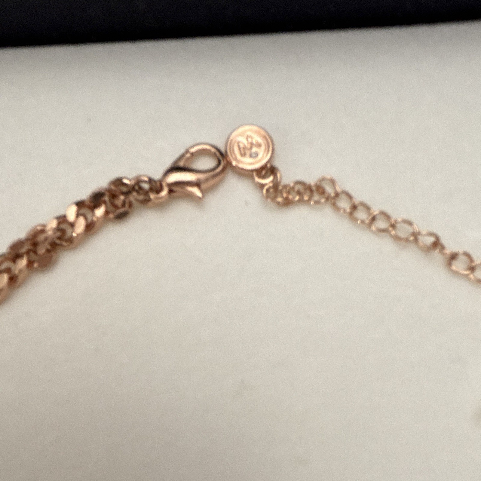Oliver Rose Gold Plated Floral Statement Necklace Gray Austrian Crystals