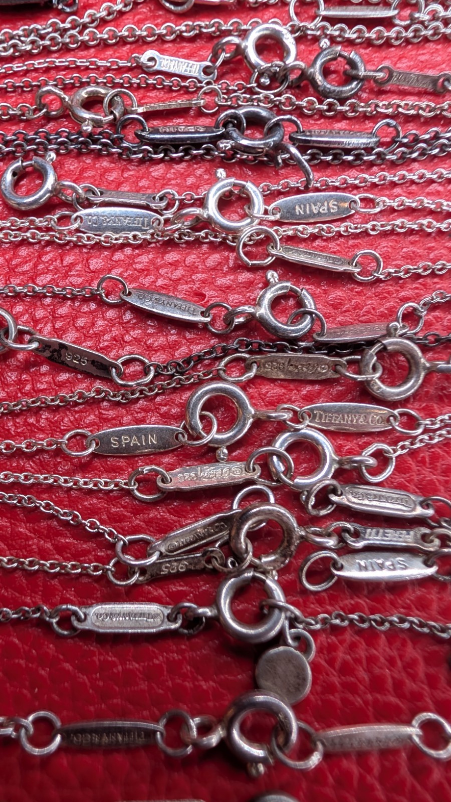 20-24 Designer Stamp .925 Silver Broken Chains