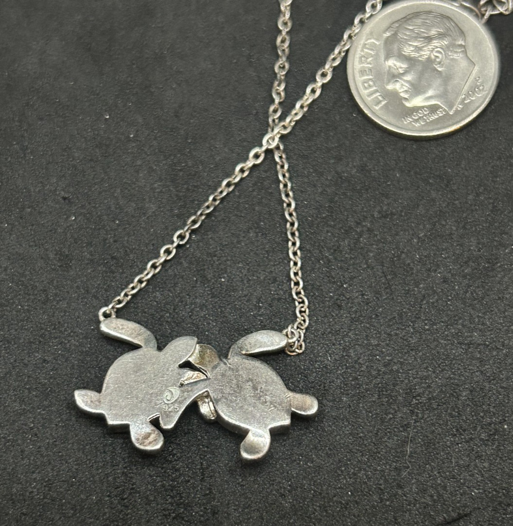 925 Sterling Dune Turtles Necklace 16-20in – 6.72g