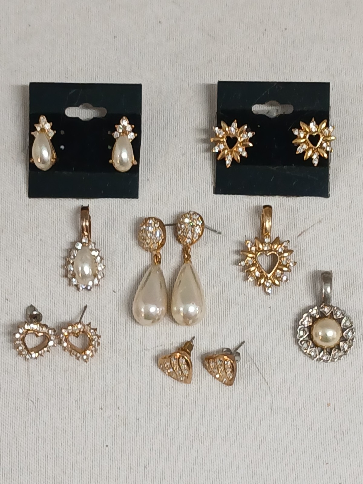 Vtg Roman Signed Pendants & Pierced Earrings Lot (#142)