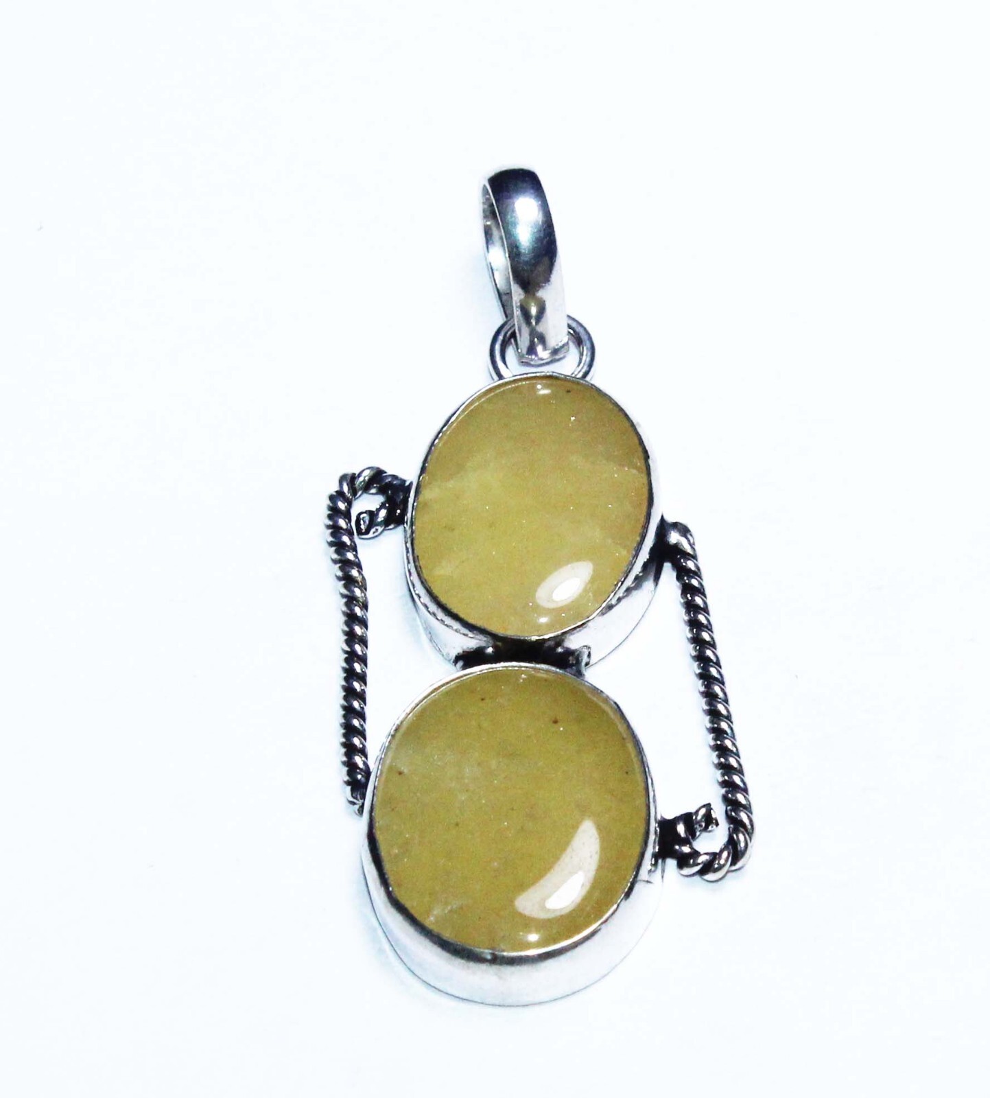 Calcite Oval Shape Gemstone Handmade Pendant Jewelry Pendant Size 1.5 Inches