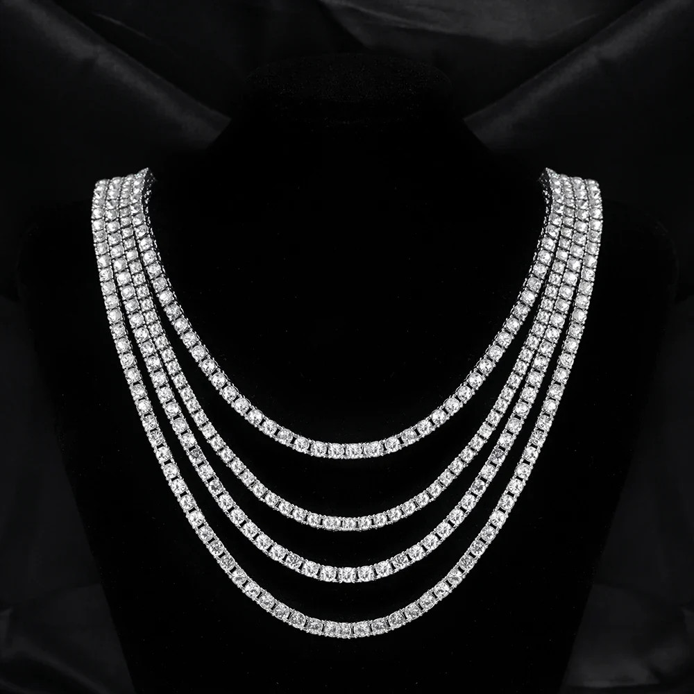 5mm Tennis Chain Necklace – Iced Out Link