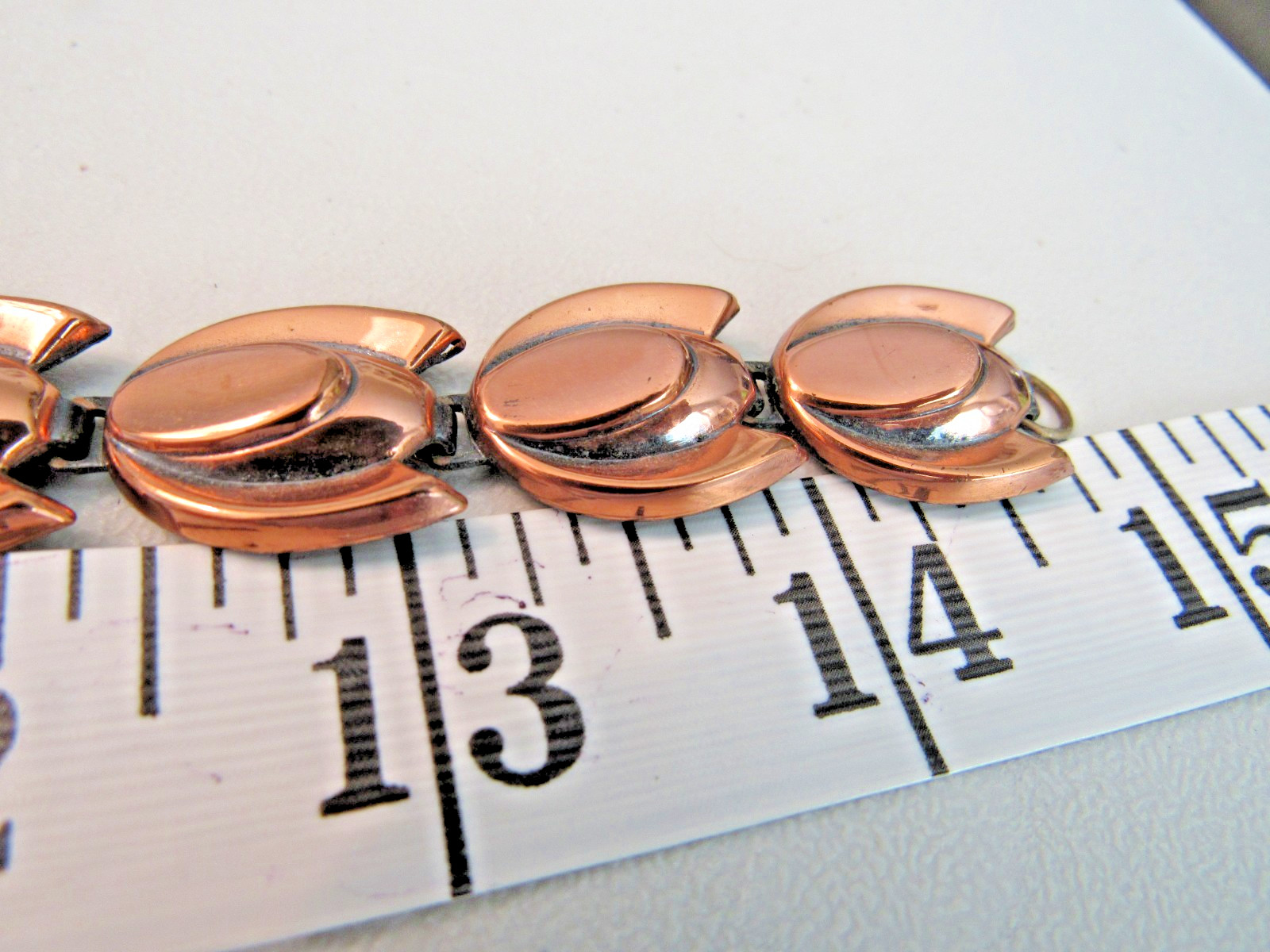 VINTAGE RENOIR COPPER NECKLACE SIGNED CHOCKER NECKLACE 14″
