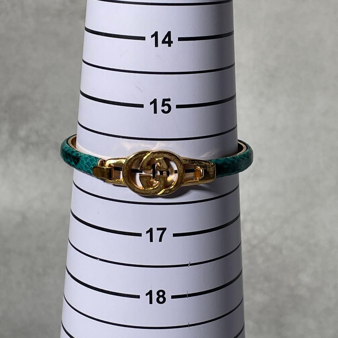Rare Old Gucci Bracelet Snakeskin Vintage