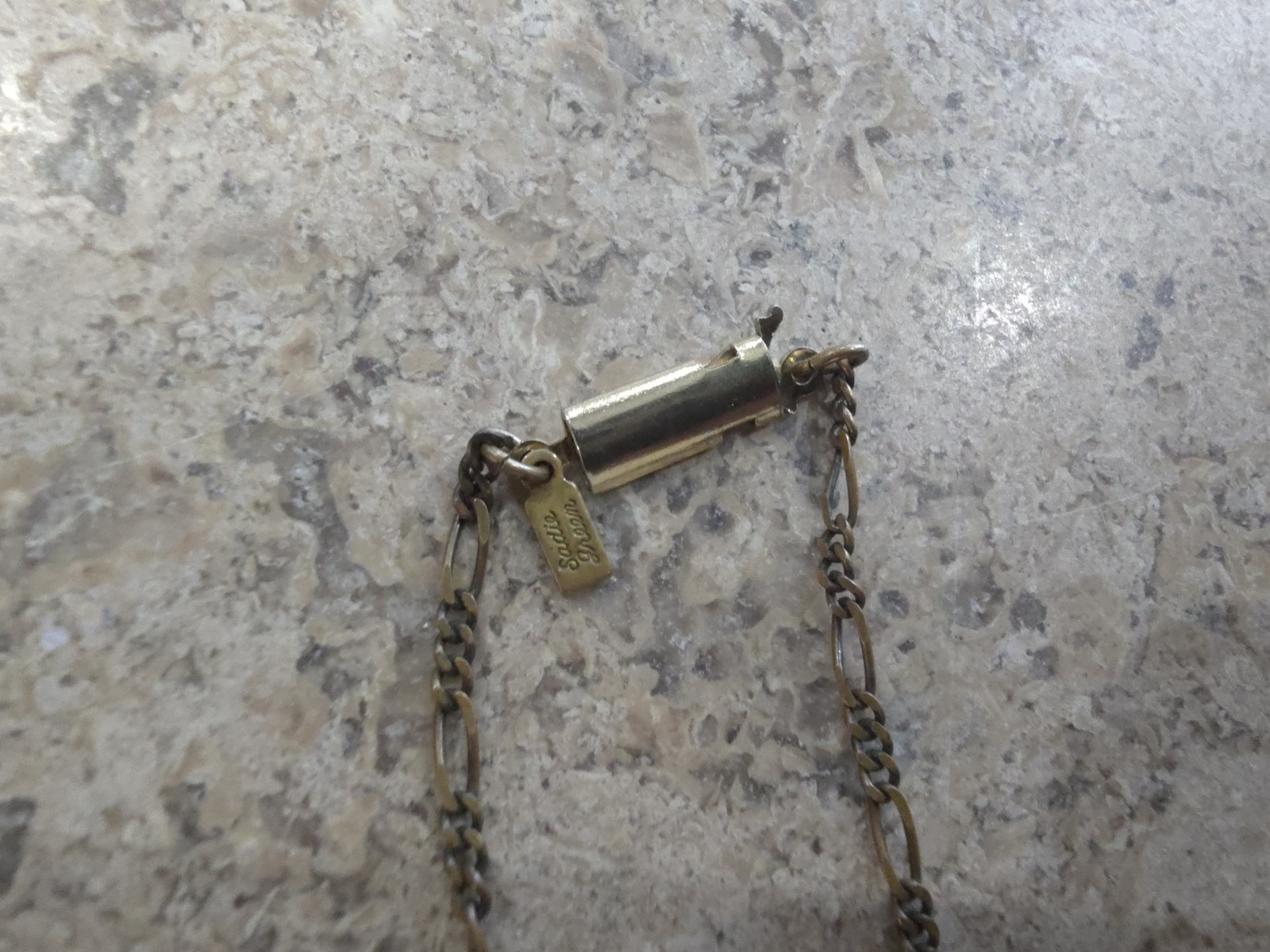 This is a Vintage Sadie Green Original Necklace Stamped Bought In Manhattan NYC.