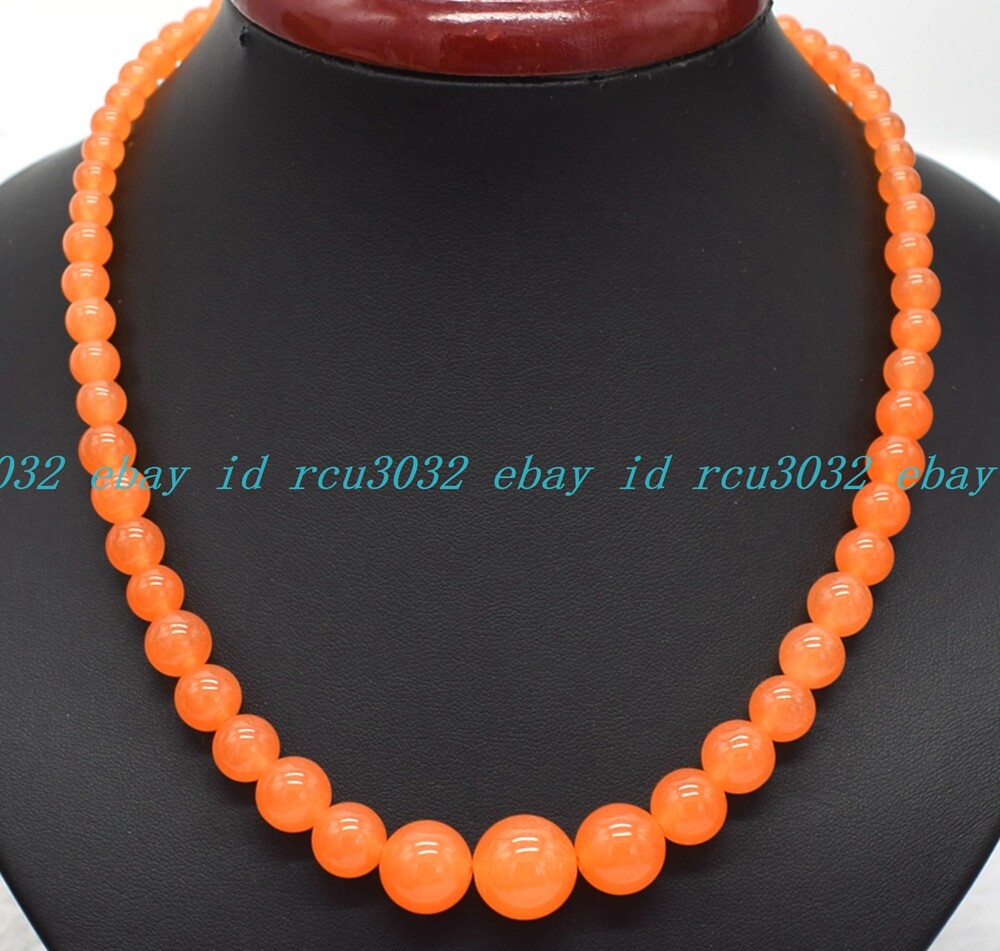 6-14mm Multicolor Natural Gemstone Round Beads Jewelry Necklace 18 Inches