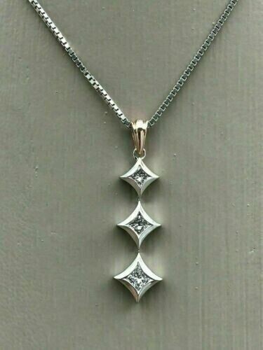 Princess Cut Simulated Diamond Women’s Journey Pendant In 14K White Gold Plated