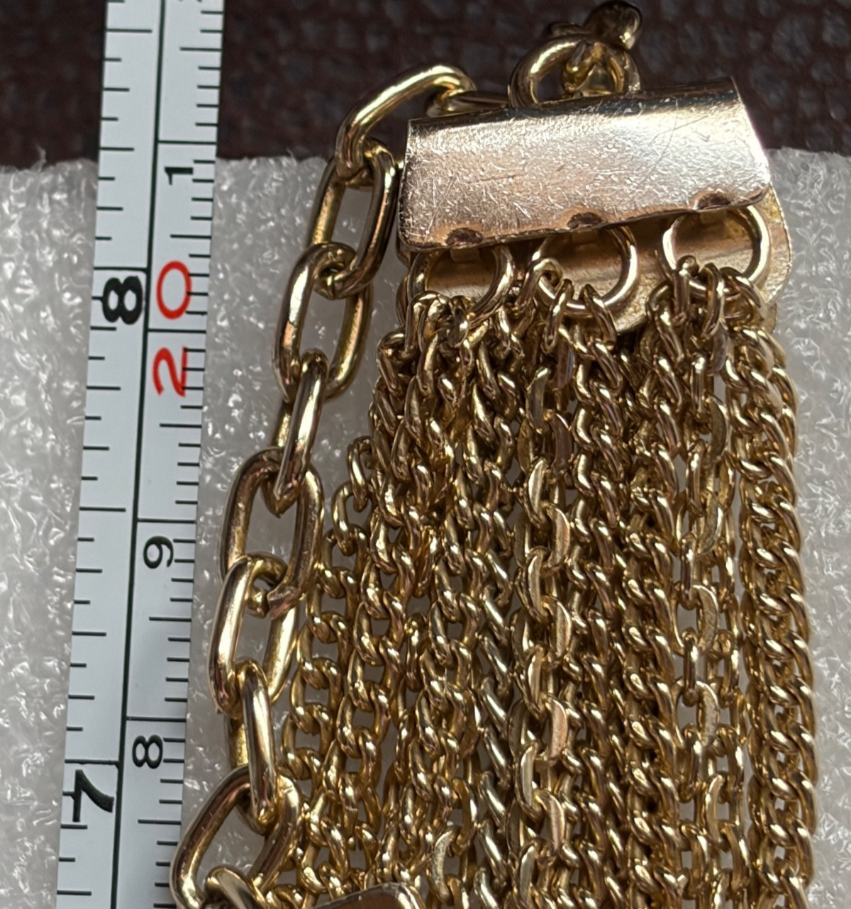 MULTI CHAIN GOLD TONE NECKLACE – GORGEOUS PIECE