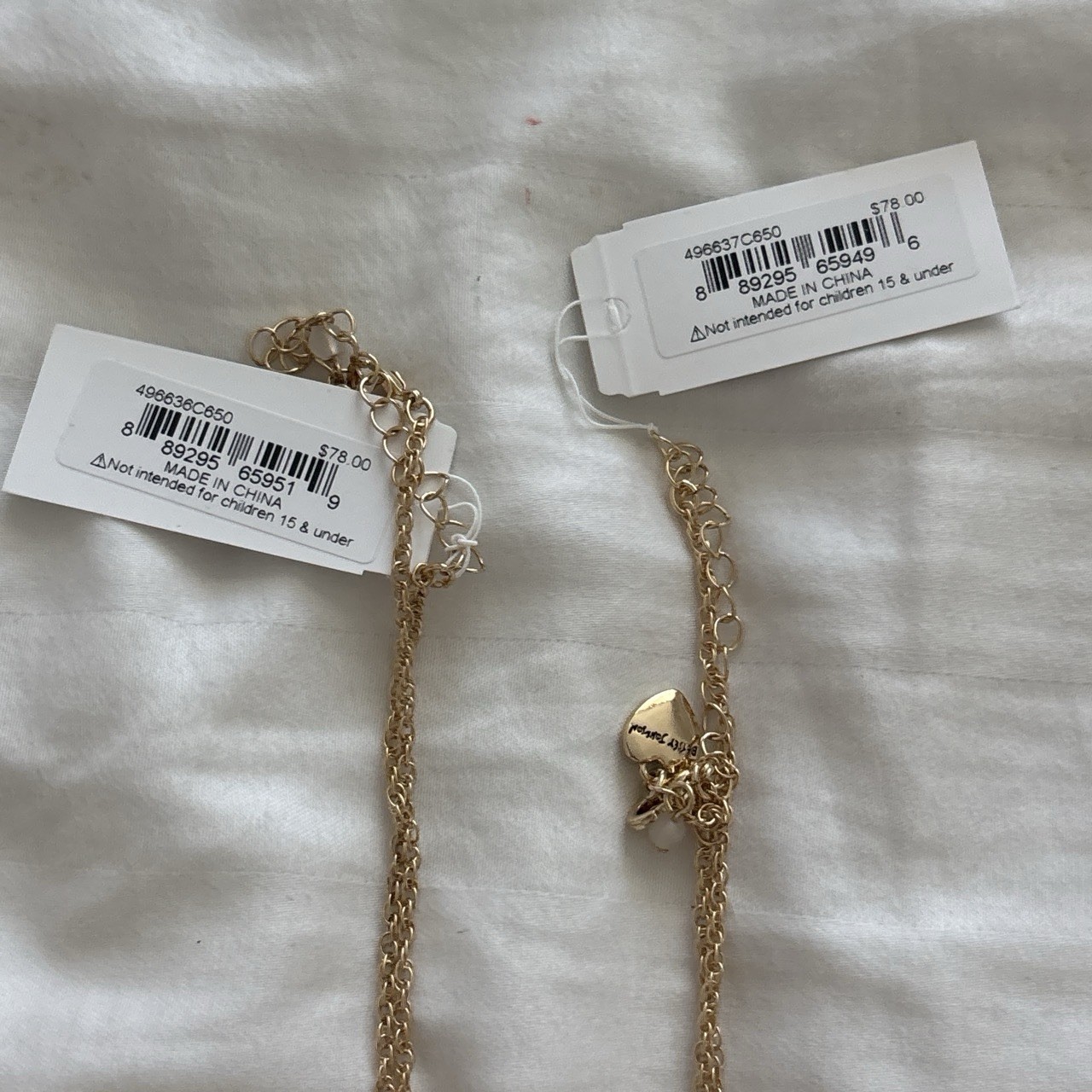 Betsey Johnson Gold Plated Pink Crystal Teddy Bear Charm Necklace, Adjustable
