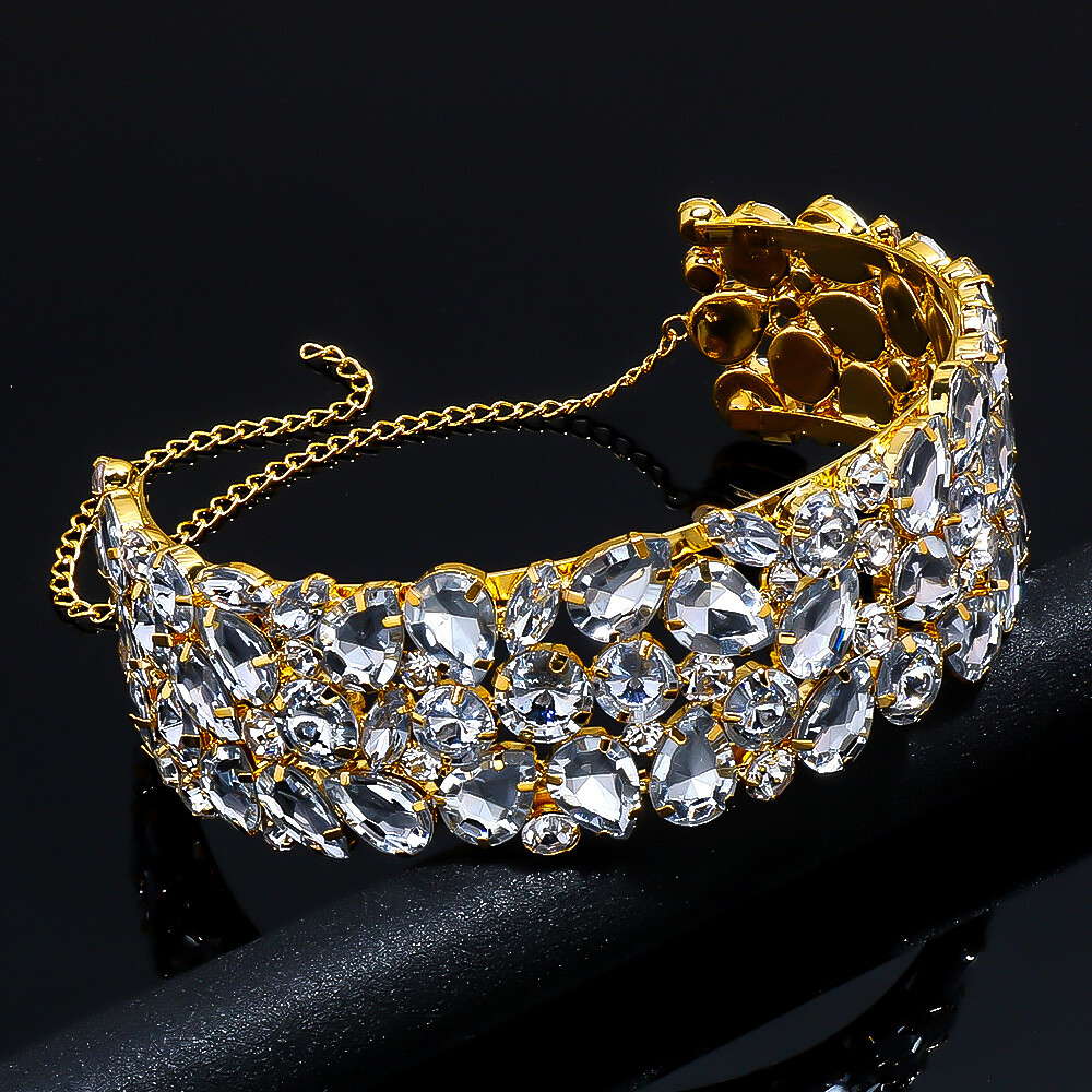 Women Necklace Rhinestone Droplet Luxury Jewelry Body chain Fashion Bling