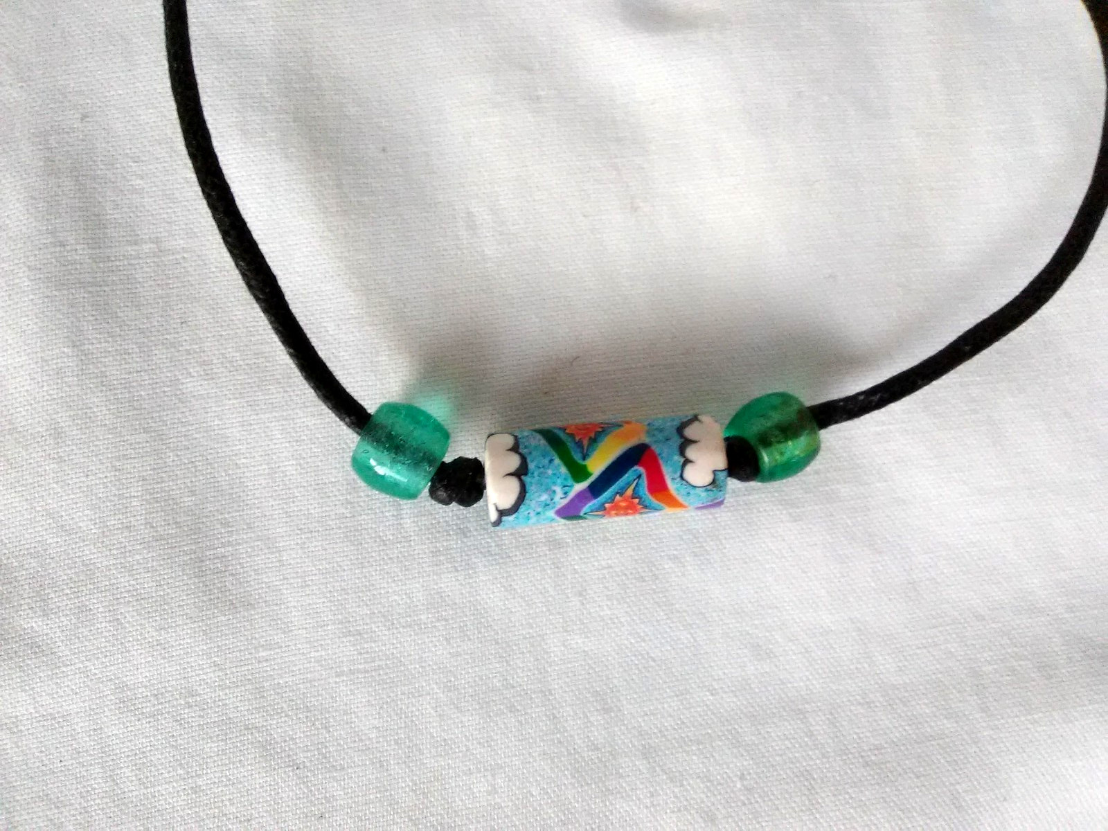 Surfer Skater Punk Ethnic Tribal Unisex Beaded Necklace 26″ Adj US Seller New