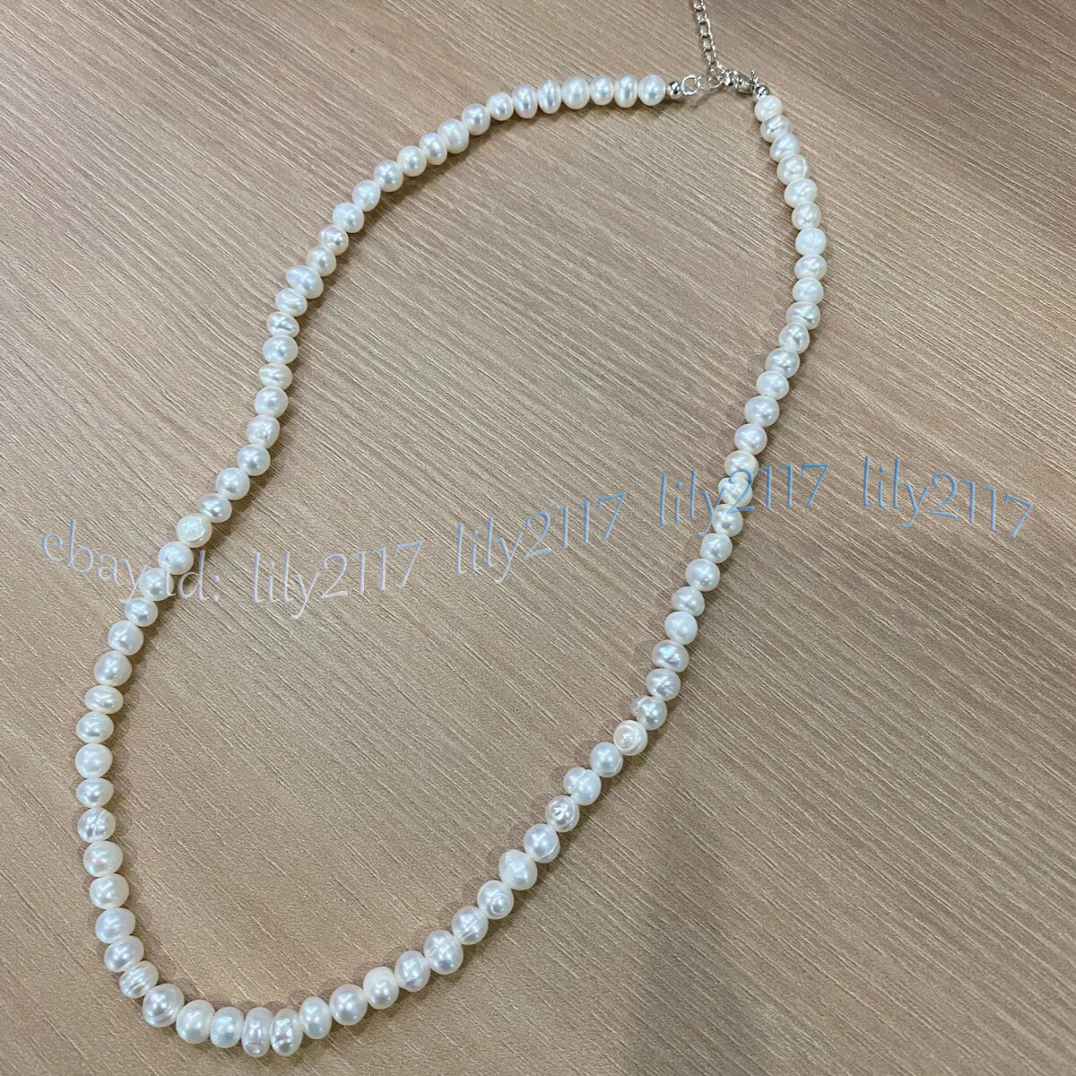 Elegant Real Natural White Freshwater Cultured Pearl Necklace 14-36” 4-7mm
