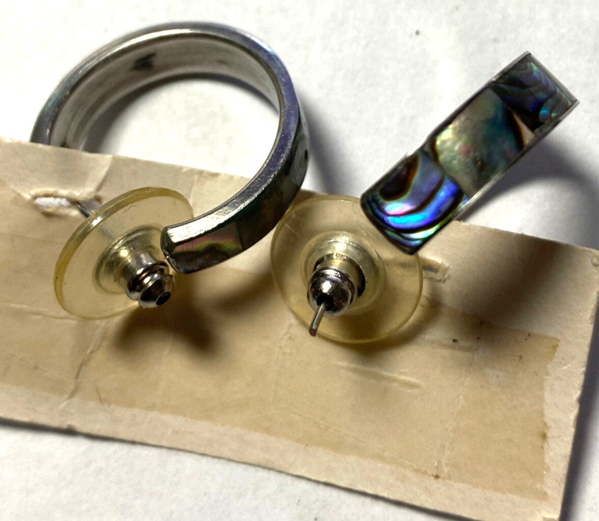 Abalone Mother of Pearl Shell Bangle Bracelets
