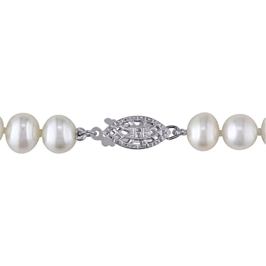 AMOUR 6.5 – 7 Mm Freshwater Cultured Pearl 18in Strand with Sterling Silver
