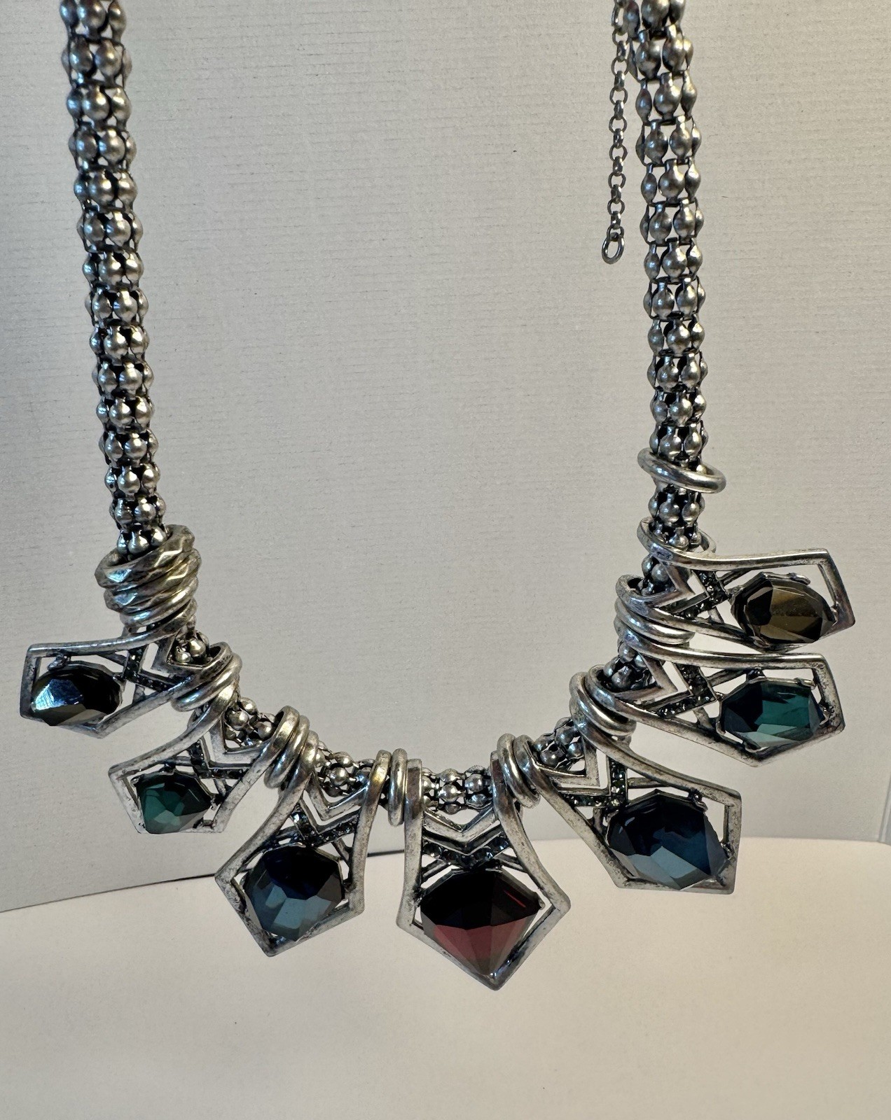 Statement Necklaces Various Colors and Styles All Wearable some Vintage Lot Of 6