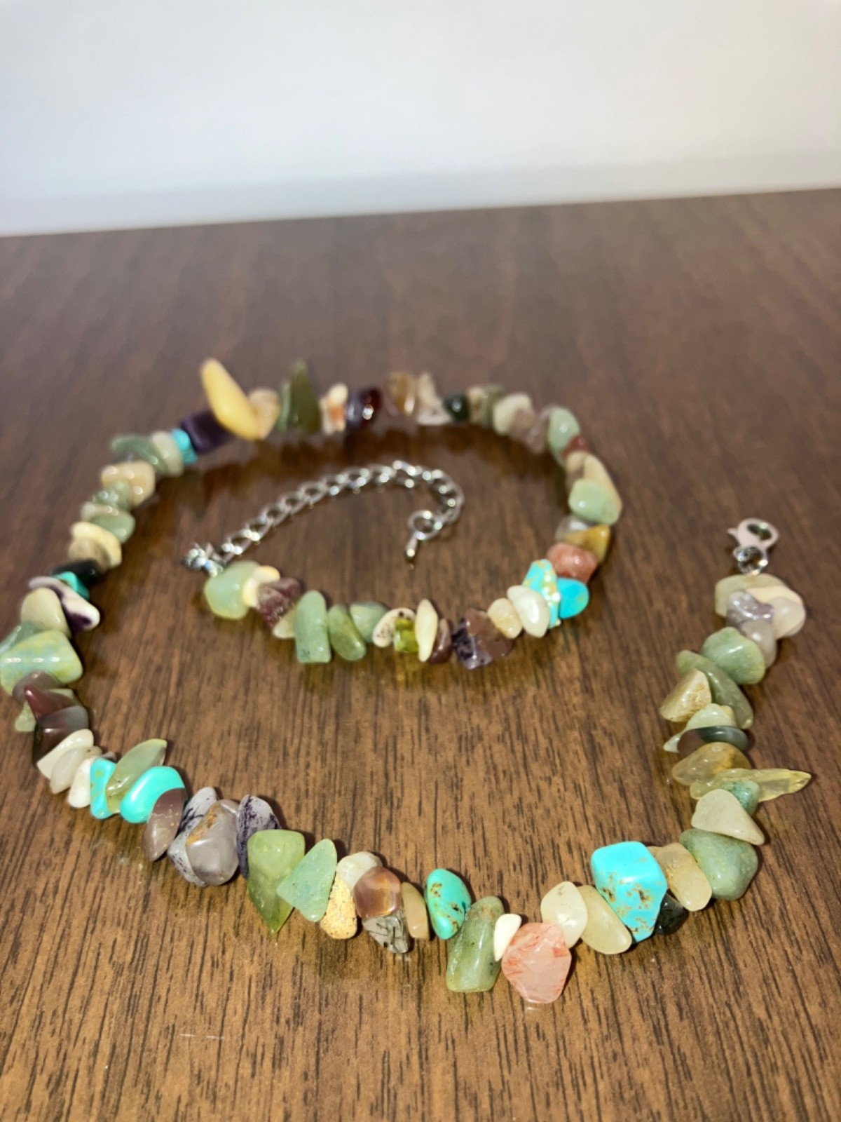 Colorful Stone Necklace- Festival Jewelry- Crystal Necklace- Choker Necklace