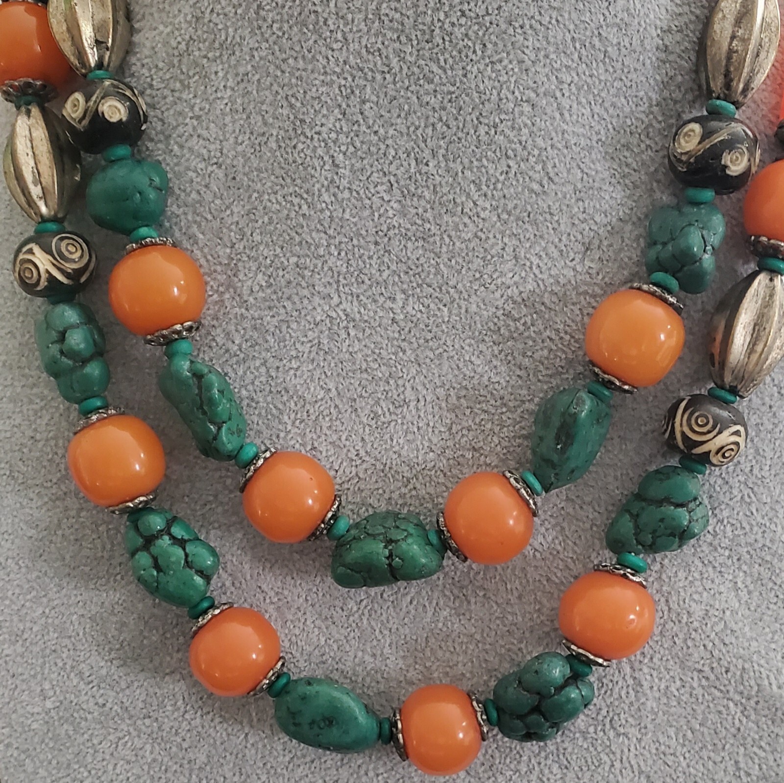NWT Bohemian Boho Lot of 2 Necklaces 19 to 22 in. World Market Exclusive India