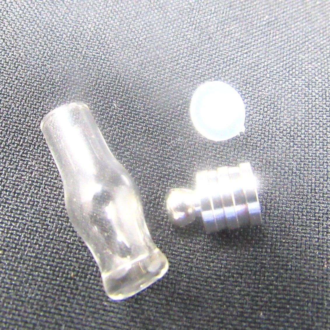 Coke Bottle Clear Glass Vial 1 inch Charm Cremation Ashes Pendant Instruct T