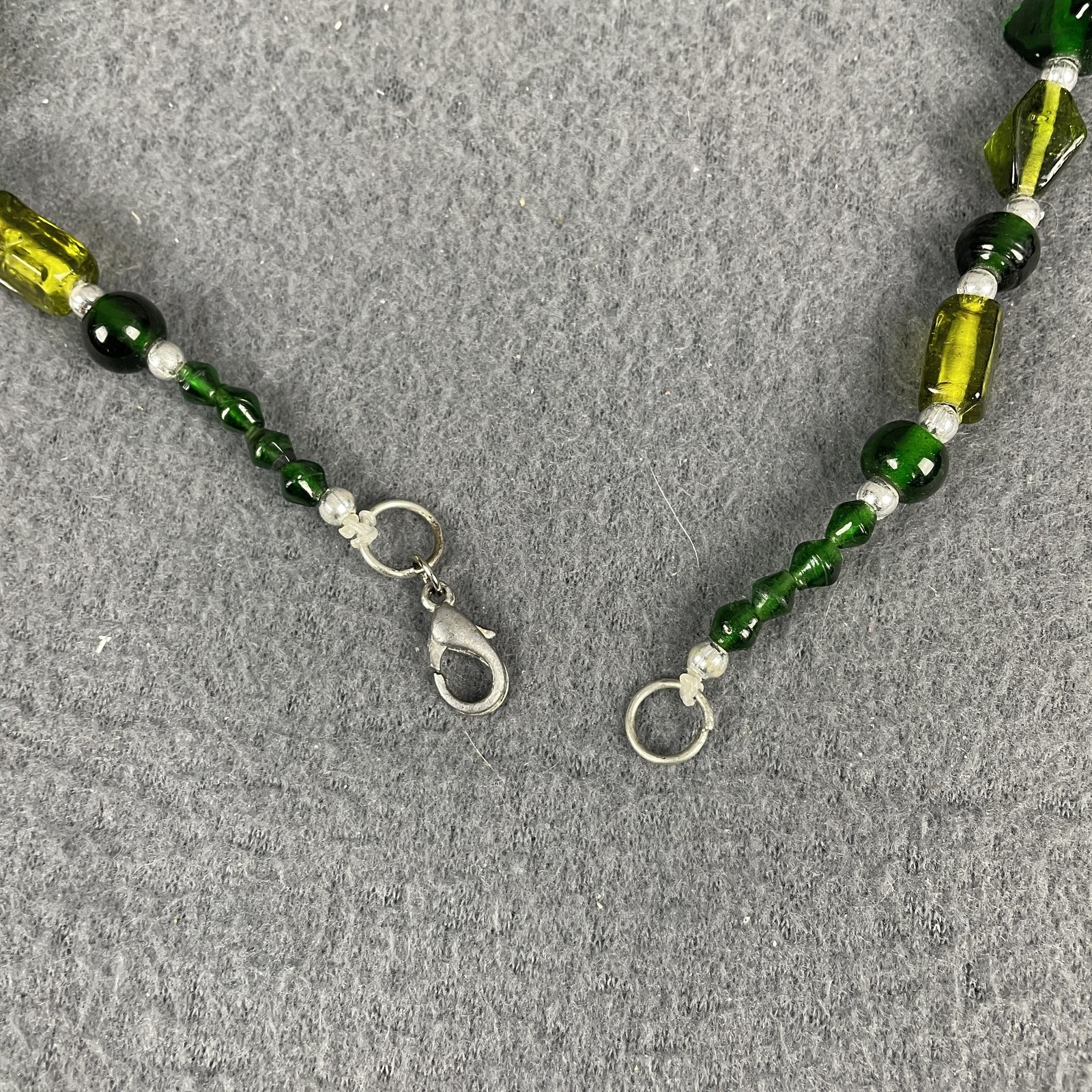 Necklace Green Glass Beaded Mixed Chunky In Womens Boho Statement Jewelry