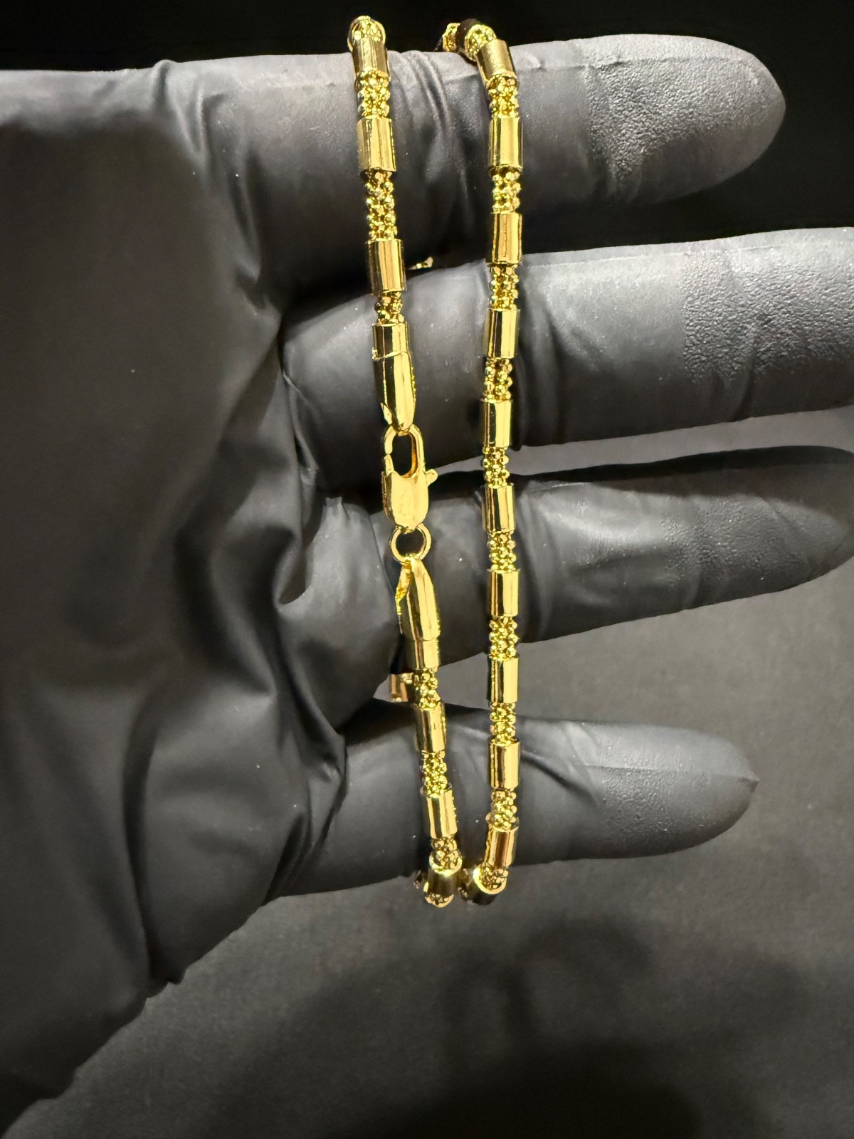 barrel chain necklace 14k gold filled 21 inch 3.5mm lobster clasp