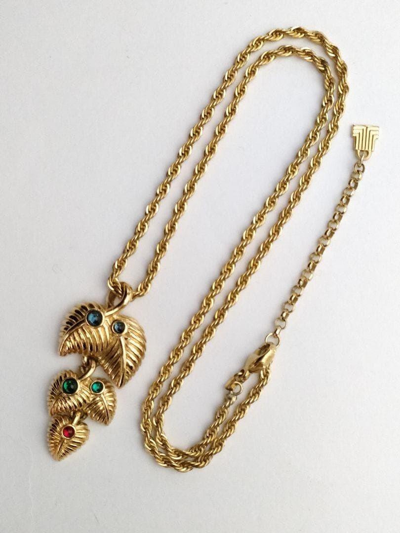 LANVIN Germany Necklace Gold Multi-color