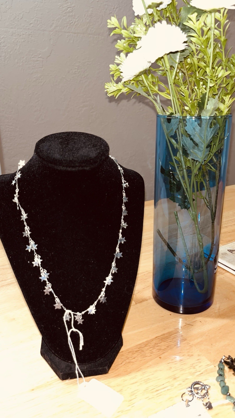 Silver Tone Cable Chain Necklace Cross Charm Pendant No Stone Metal