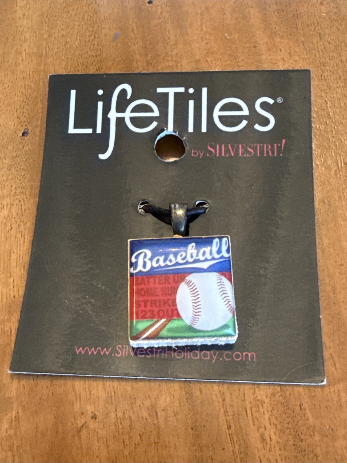 DEMDACO Life Tiles Pendant By Silvestri Made In USA ‘Baseball’ MLB Sports NEW
