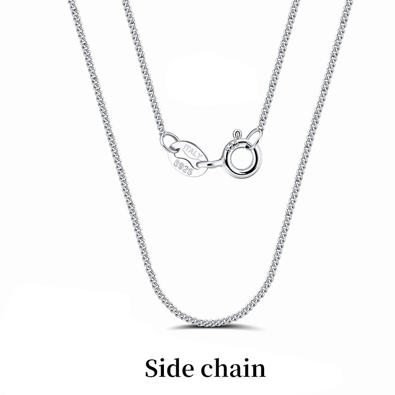 925 Silver Plated Chain Necklace, Multi-Style, Lengths, Layering, Gift for Women