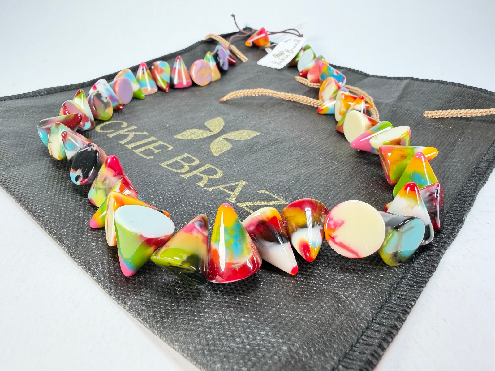 Jackie Brazil “Corina” Small Cones Kandinsky 55cm Necklace ( N0058 )