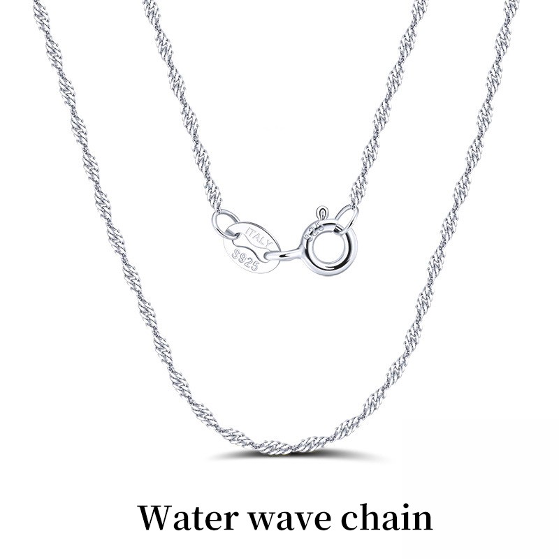 925 Silver Plated Chain Necklace, Multi-Style, Lengths, Layering, Gift for Women