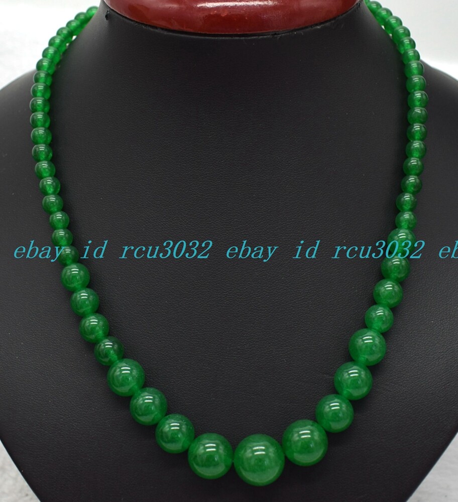 6-14mm Multicolor Natural Gemstone Round Beads Jewelry Necklace 18 Inches