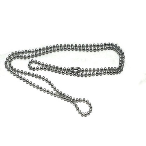 Stainless Steel 26 Inch 2mm Ball Link Neck Chain Necklace