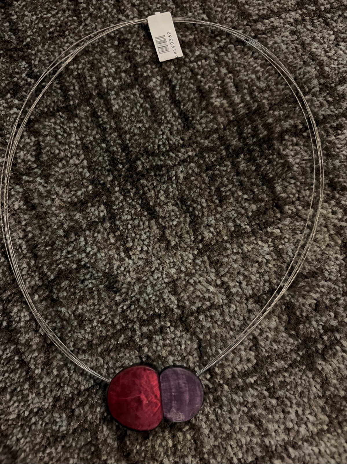 Origin Wire Purple And Red Magnetic Necklace New