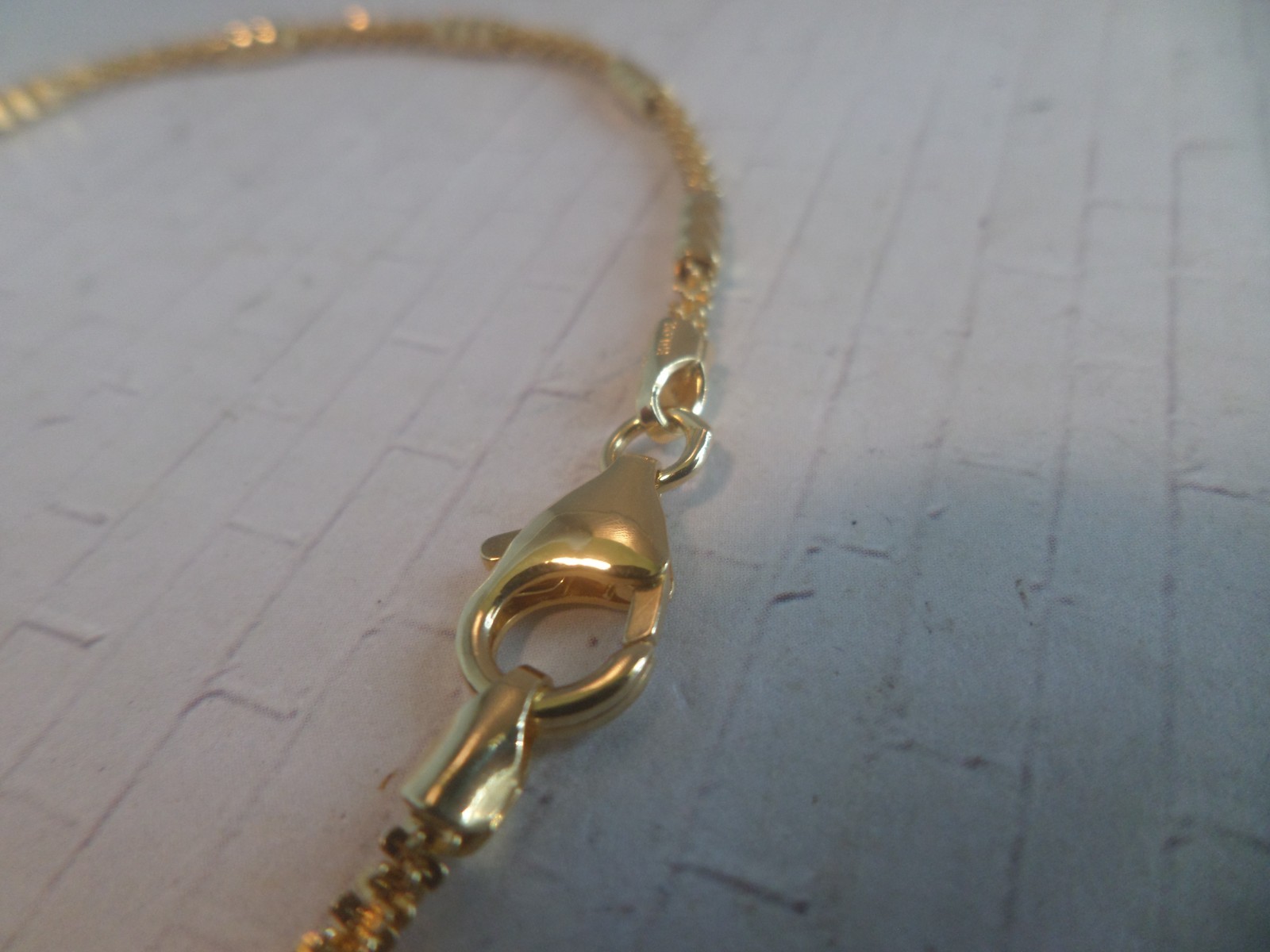 BRONZE MILOR GOLD TONE CHAIN NECKLACE