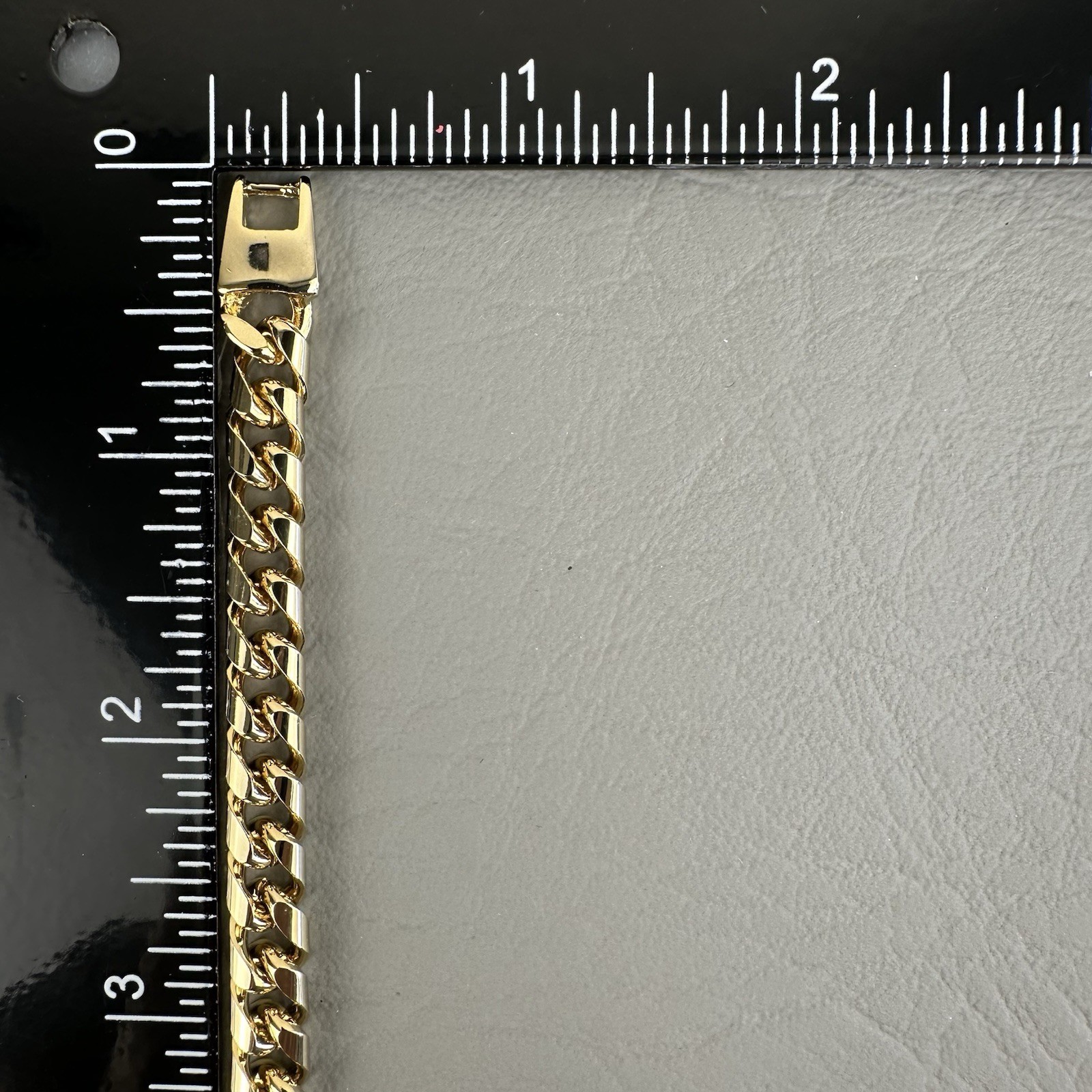 Vintage Necklace Gold Tone Flat Curb Chain Unisex Heavy 24″ 77g