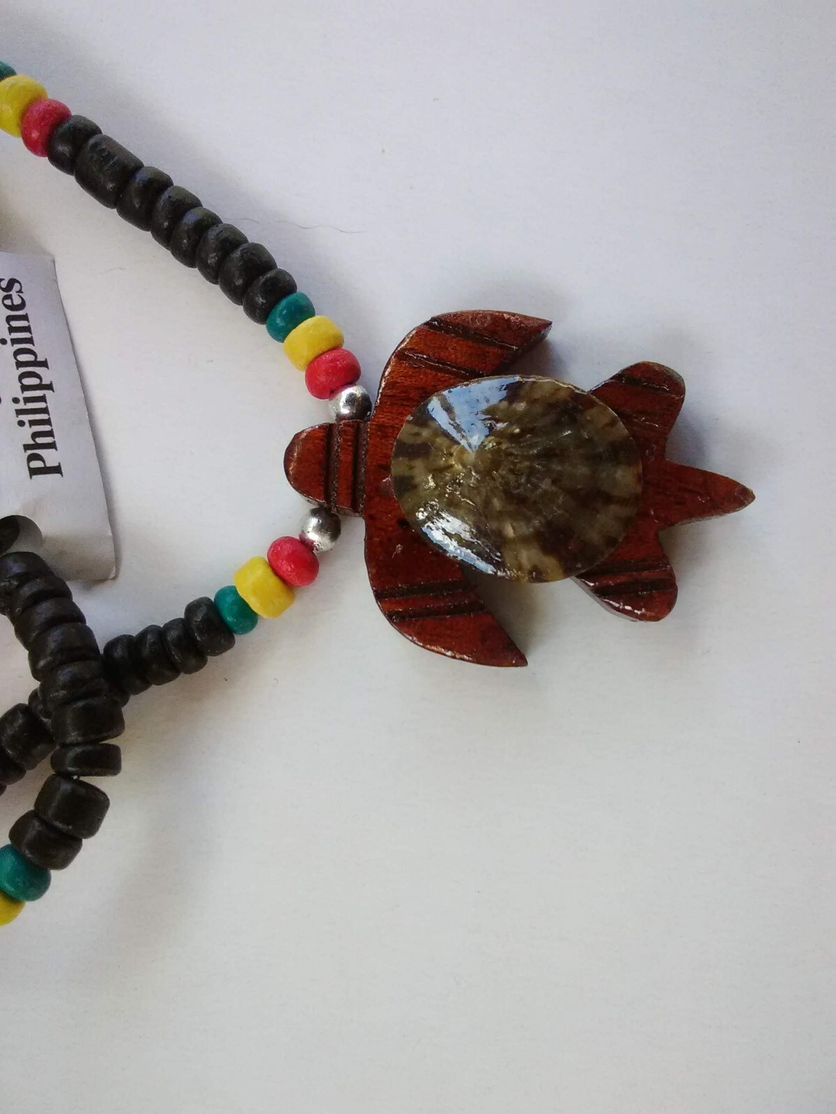 Turtle Limpet Rasta Necklace Coconut Ethnic Tribal Unisex 18″ USA Seller New