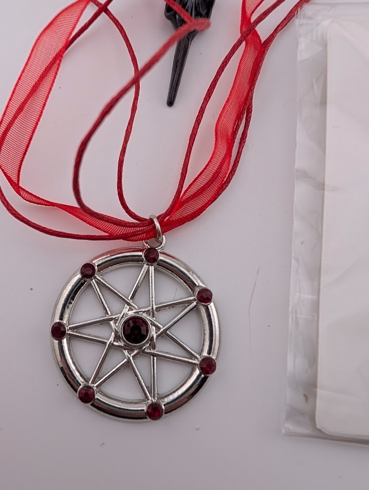 10pc GOTHIC WITCHY JEWELRY LOT occult wiccan pentagram moon necklace earrings 5G