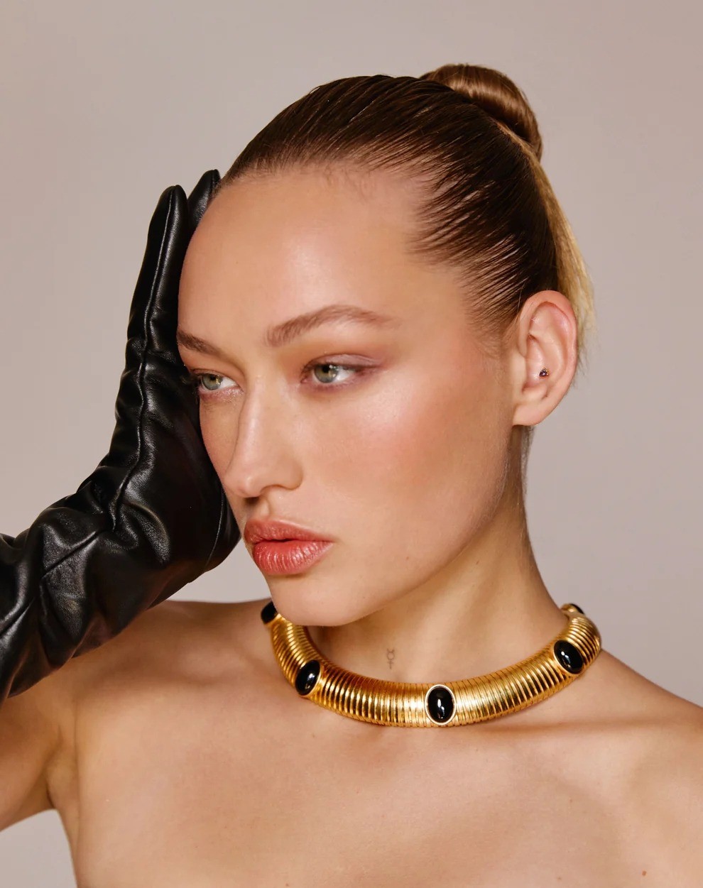 Julietta Celeste Necklace in Gold One Size Womens Jewelry
