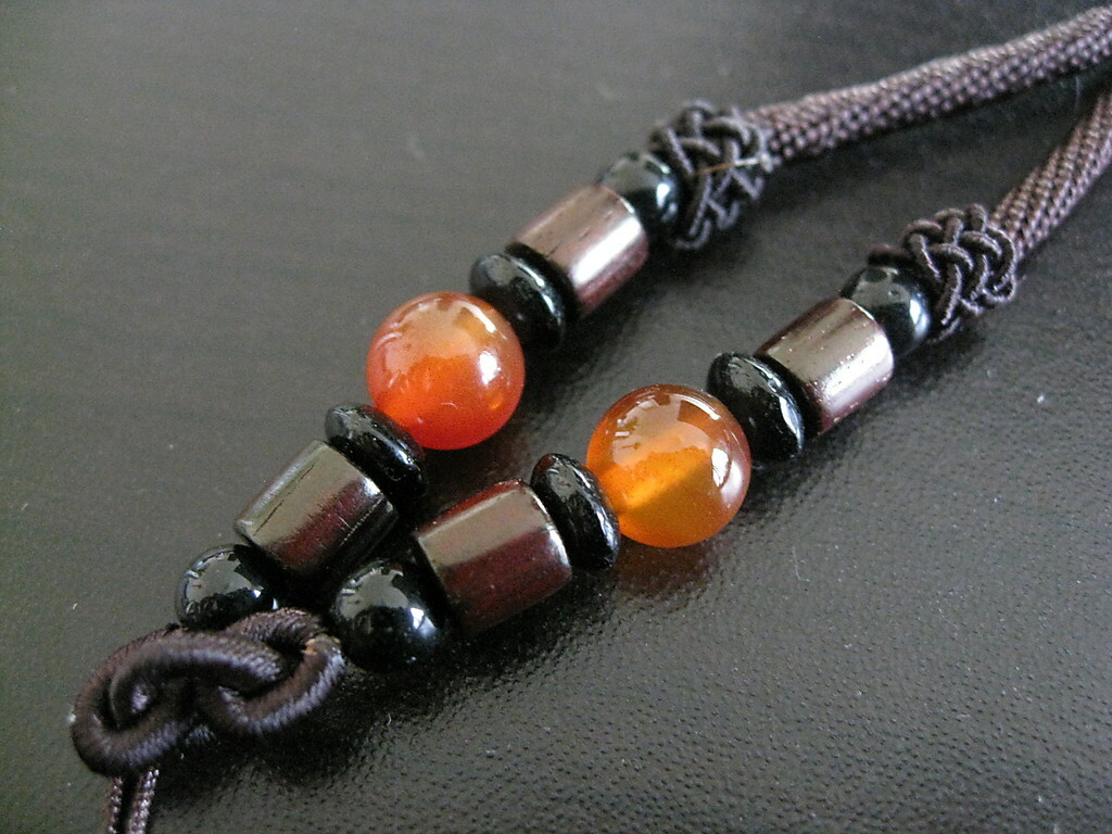 Braided String Rope Cord Necklace & Cornelian Stone for DIY Jade Crystal Pendant