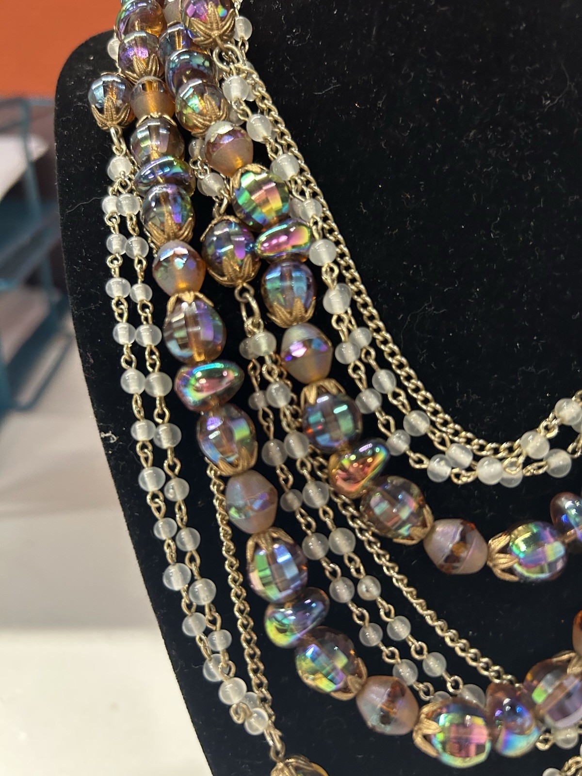 Hobe Stunning multi strand necklace and bracelet set 1960’s
