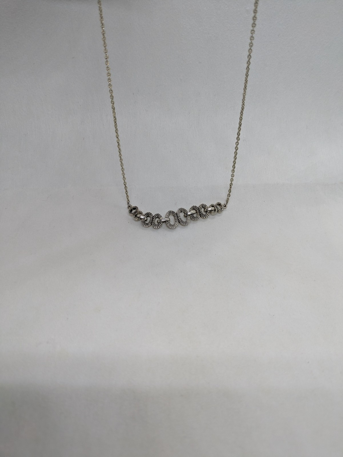 Vintage Napier Silver Tone chain Necklace 46cm