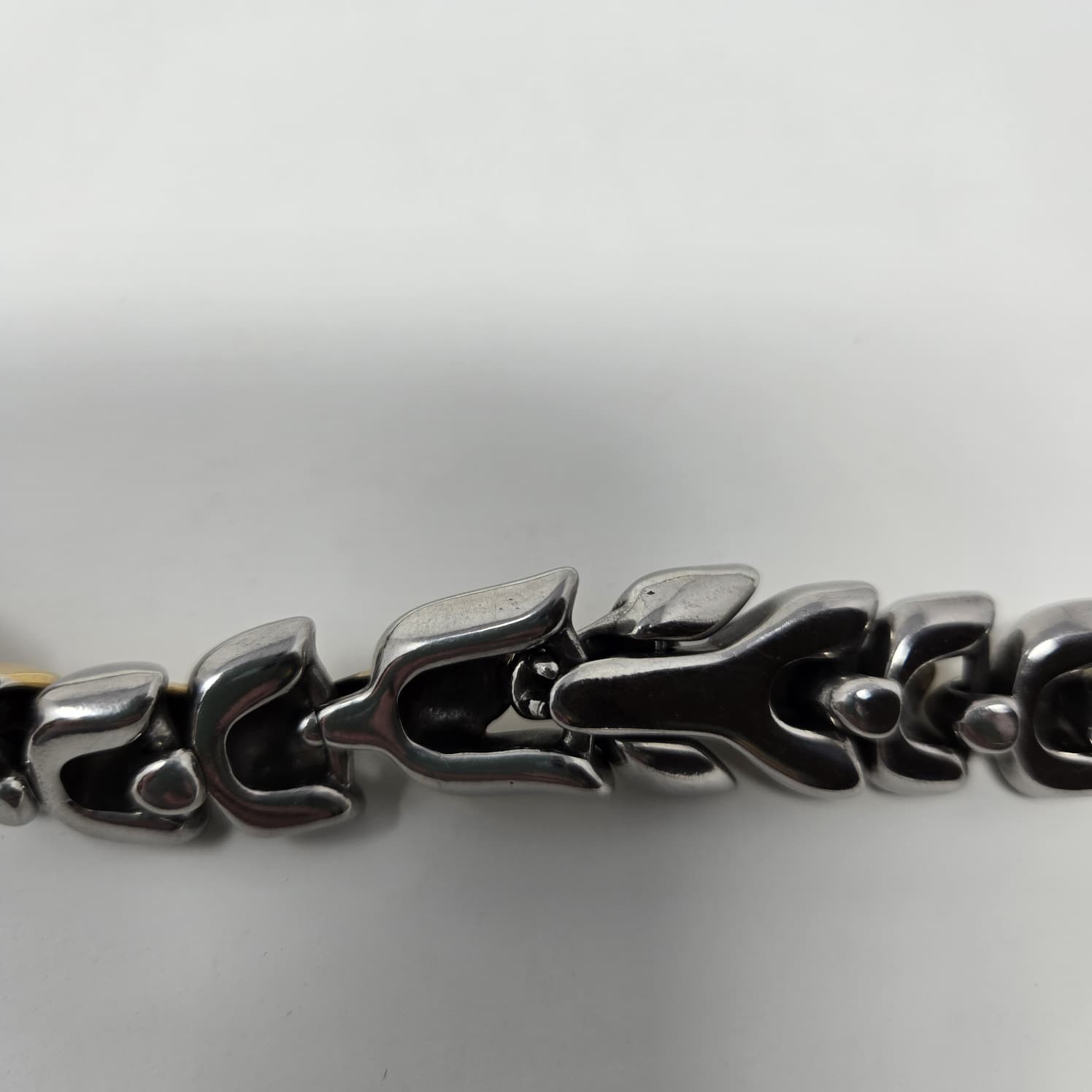 Vikings dragon scale two tone necklace- Approximately 24″(60cm)