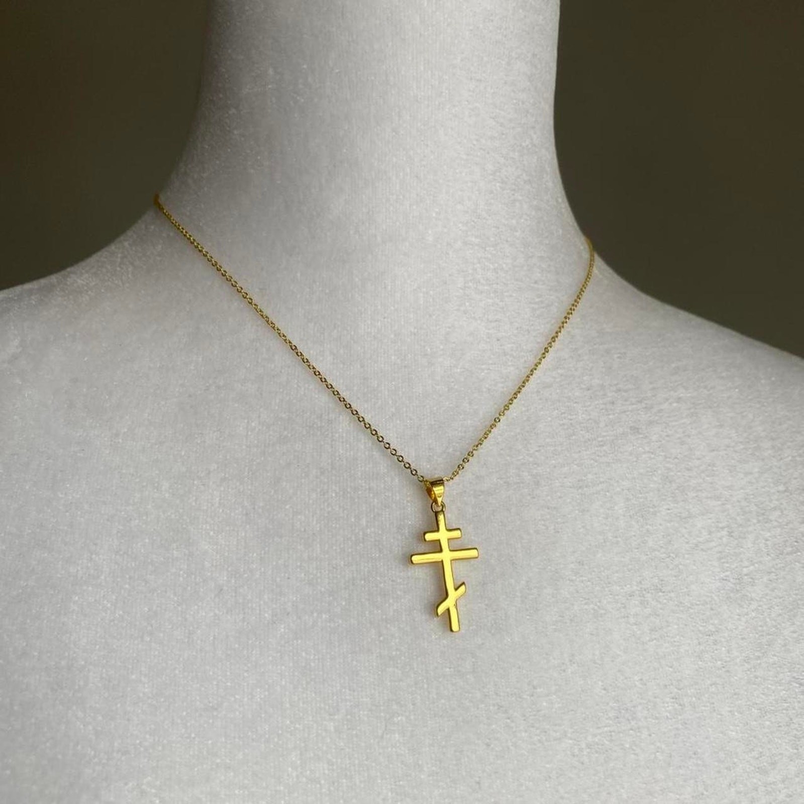 Brand New Handmade Roman Orthodox Cross Necklace Heated Rivalry Ilya Romanov